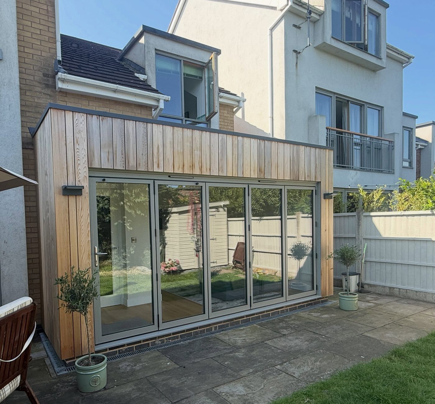 Timber-clad rear extension by JWA Building Services